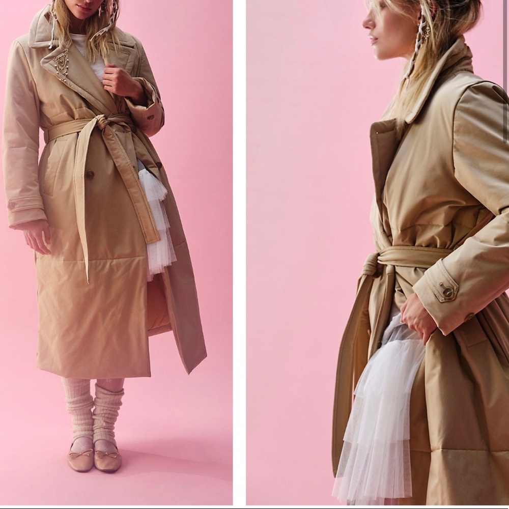 FREE PEOPLE Puffer Trench Jacket